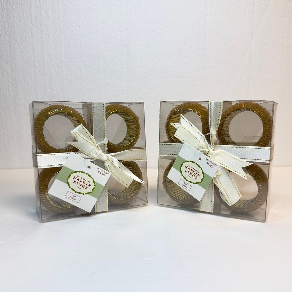Target 4 Pack Napkin Rings Set